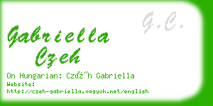 gabriella czeh business card